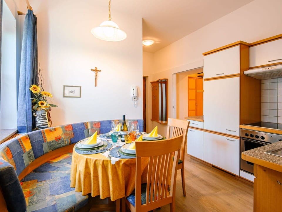 Table, Furniture, Property, Decoration, Interior Design, Cabinetry, Lighting, Chair, Orange, Countertop