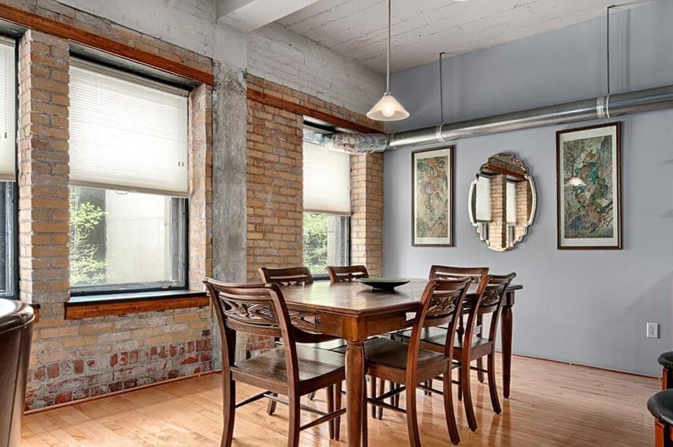 Natural sunlight baths the Colby Loft