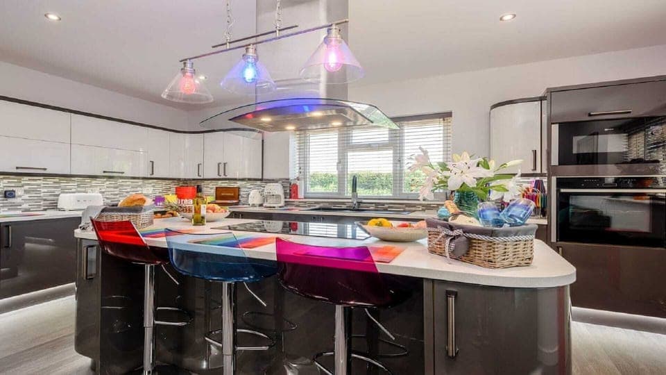 Colorful modern kitchen