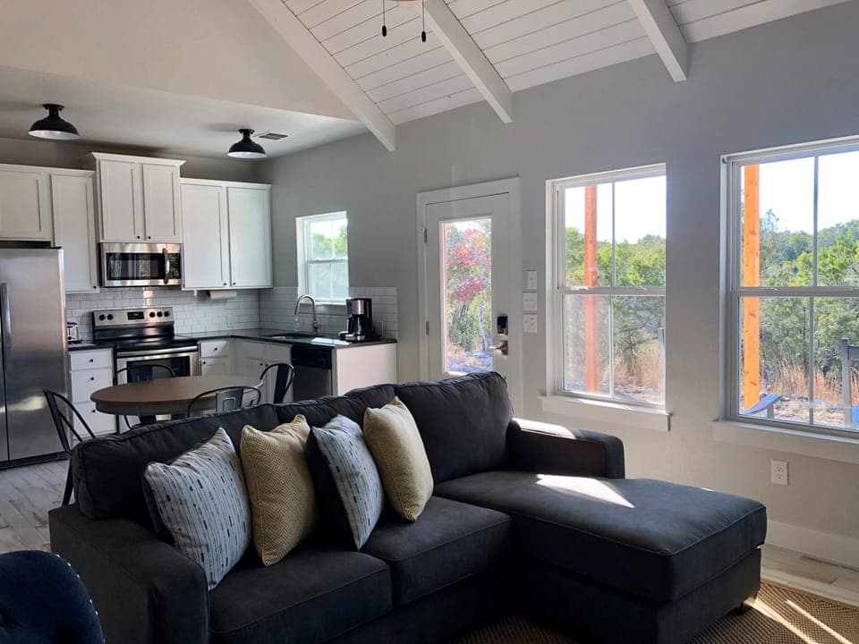 Bright and uncluttered living spaces offer peace and relaxation.