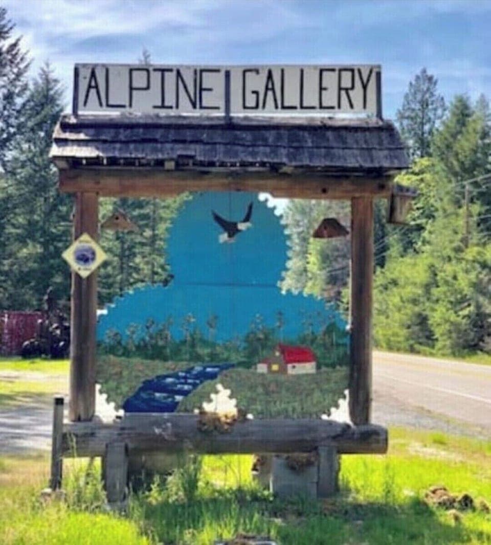 Paintings outside the cabin