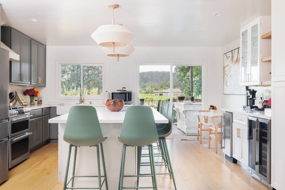 Kitchen with double oven, wine fridge, & everything you may need!
