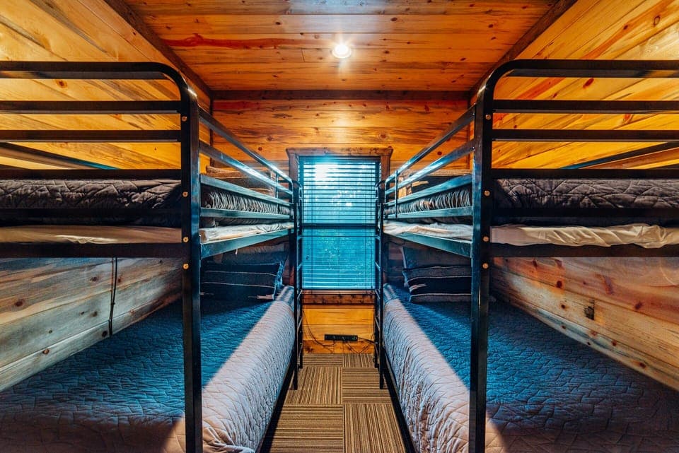 The bunk room is perfect for kids and additional guests.