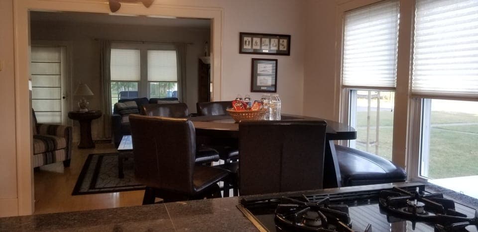 new larger table with more seating 