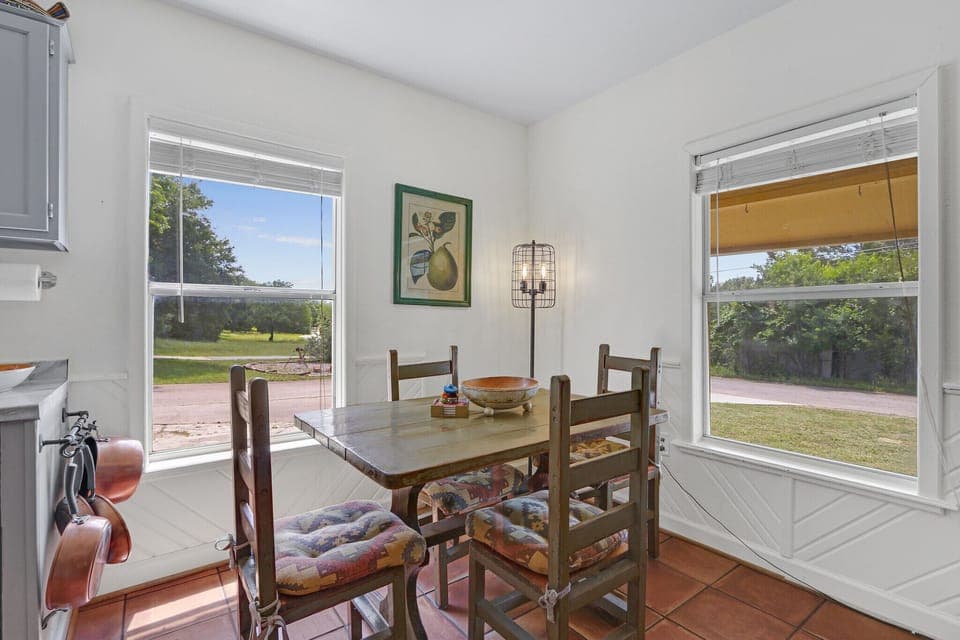 Table seating for four.