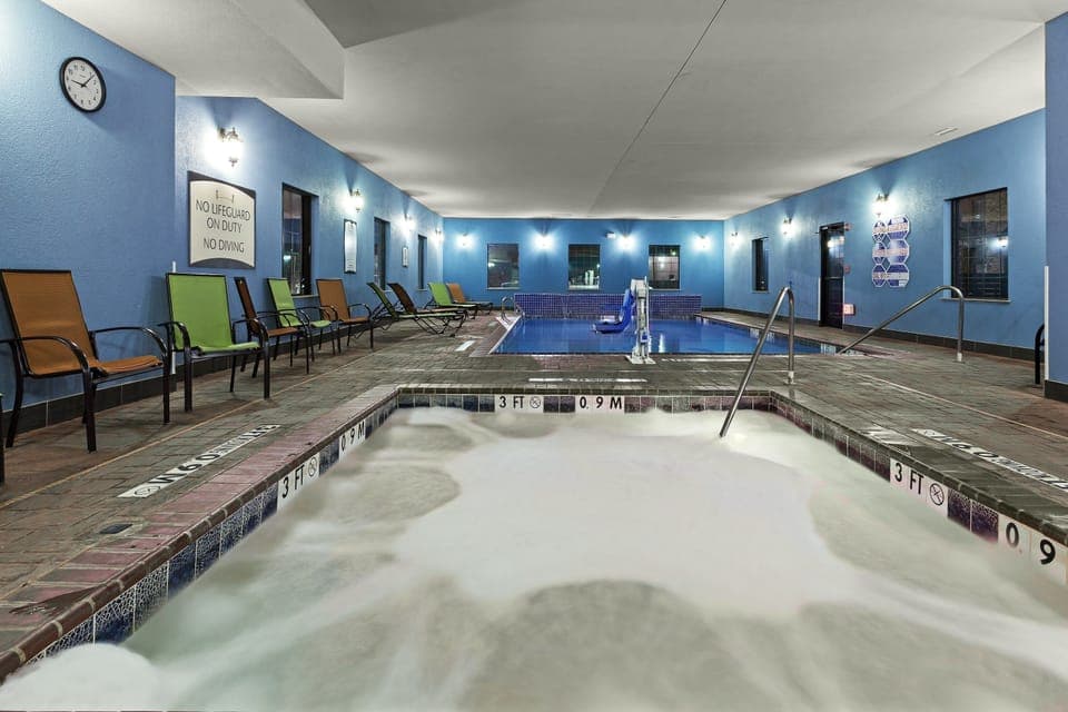 Spend time with family and friends in the indoor pool.