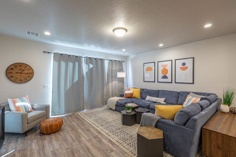 Dining Table View - With an open and spacious floor plan, the Dining Room and Kitchen can accommodate meal preparations for groups large or small.