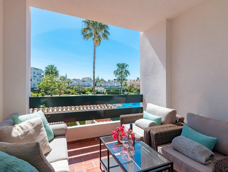 Beautiful chill-out terrace for evening drink