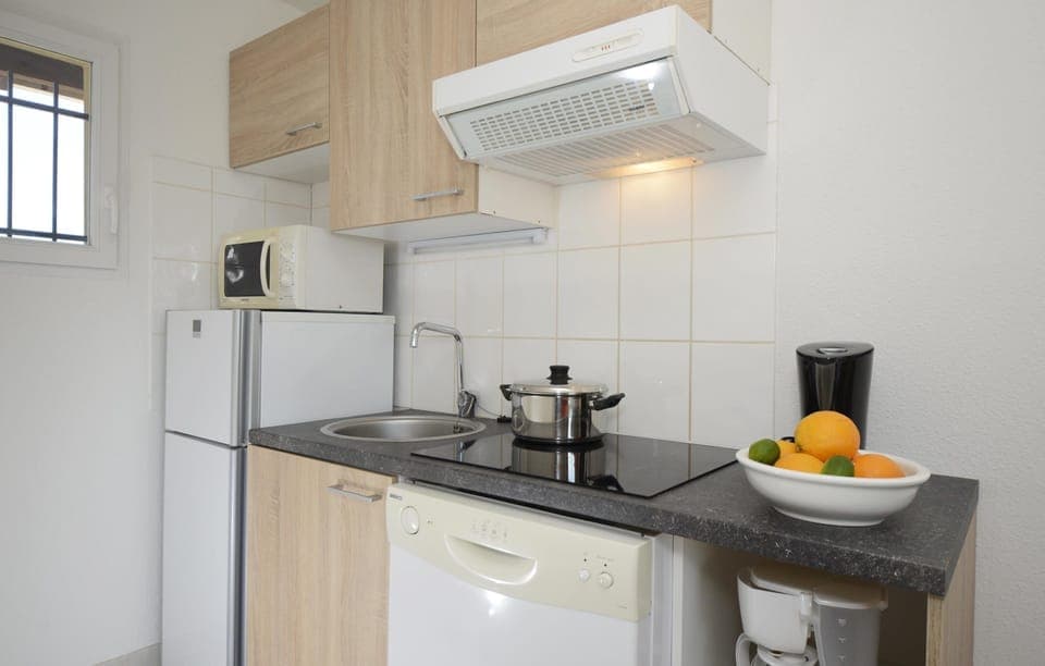 Whip up a tasty snack in your kitchenette.