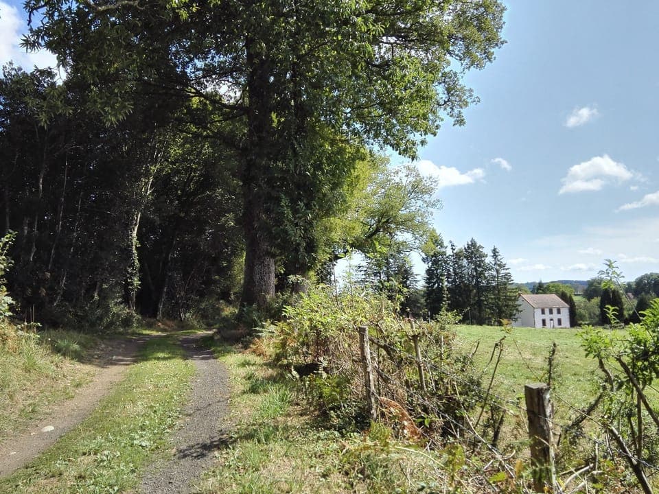 Hiking path beginning next to the villa.