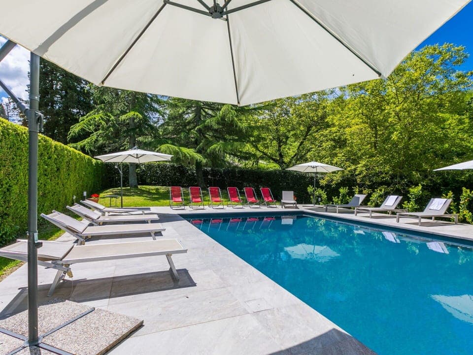 Swimming Pool, Outdoor Furniture, Furniture, Umbrella, Sunlounger, Garden, Chair, Landscaping, Resort, Shade