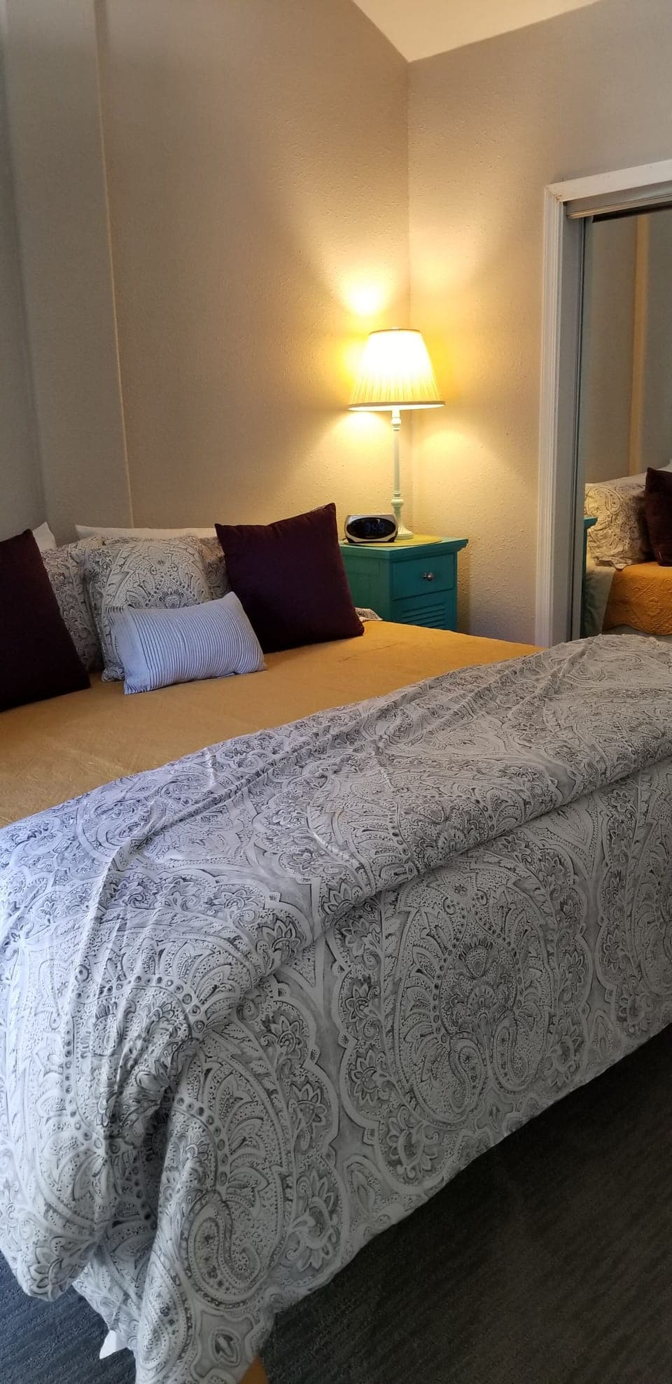 Master bedroom with king size bed