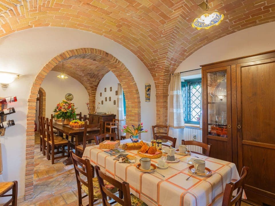 Table, Furniture, Property, Chair, Tableware, Building, Interior Design, Picture Frame, Lighting, Orange