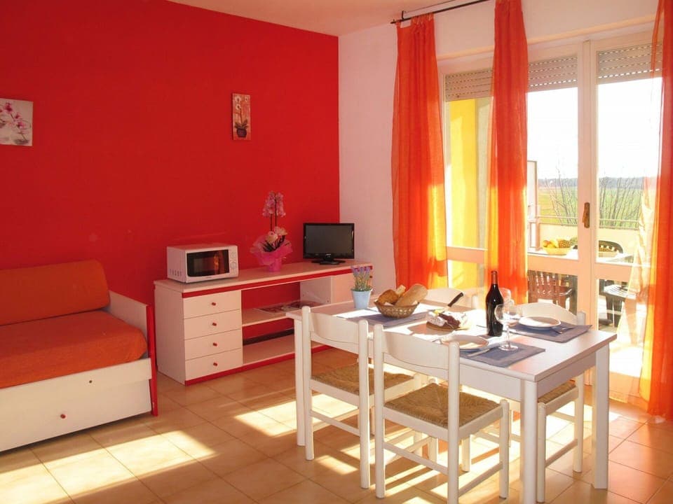 Room, Furniture, Property, Orange, Interior Design, Red, Building, House, Floor, Living Room