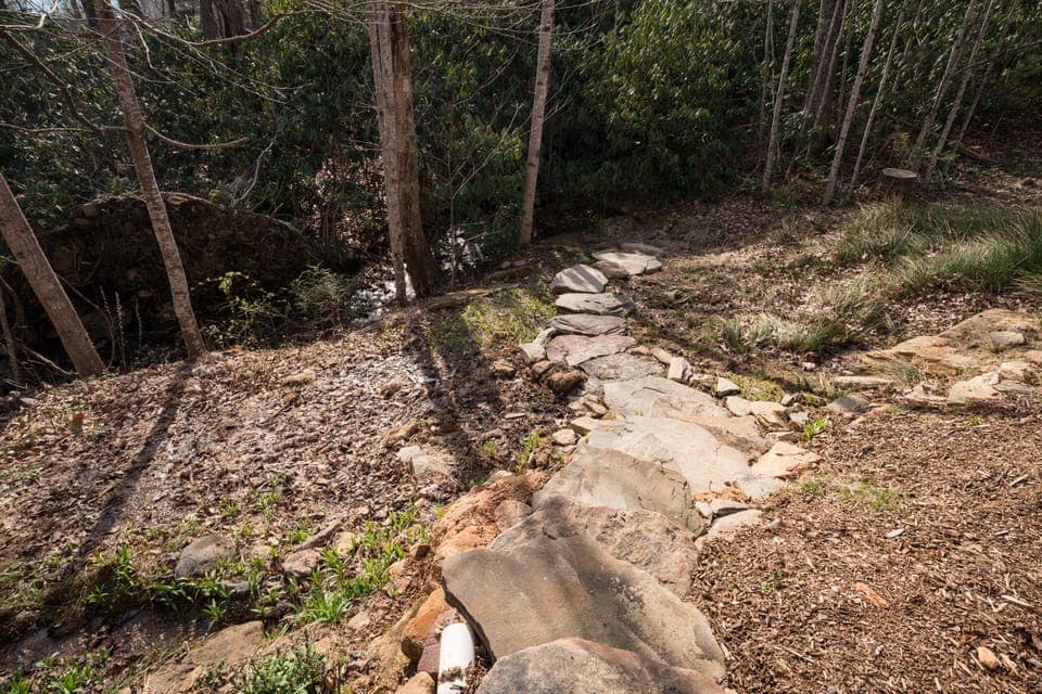 Path to the adjacent creek