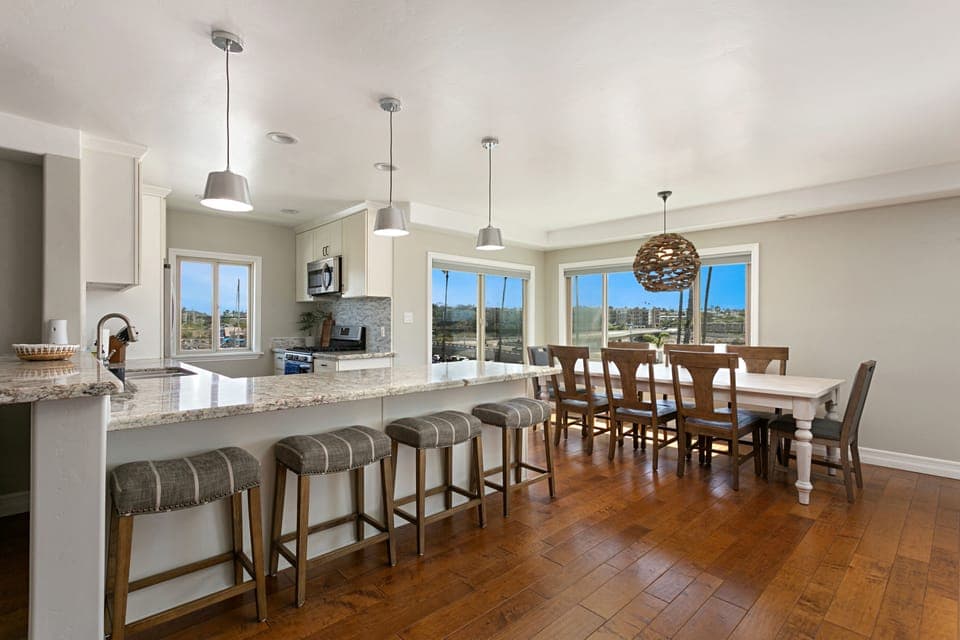 Beautifully updated Kitchen with plenty of seating for everyone!