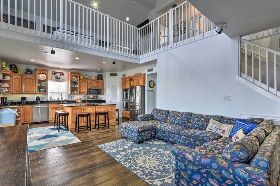Galveston Vacation Rental | 4BR | 2.5BA | 2,000 Sq Ft | Stairs to Access