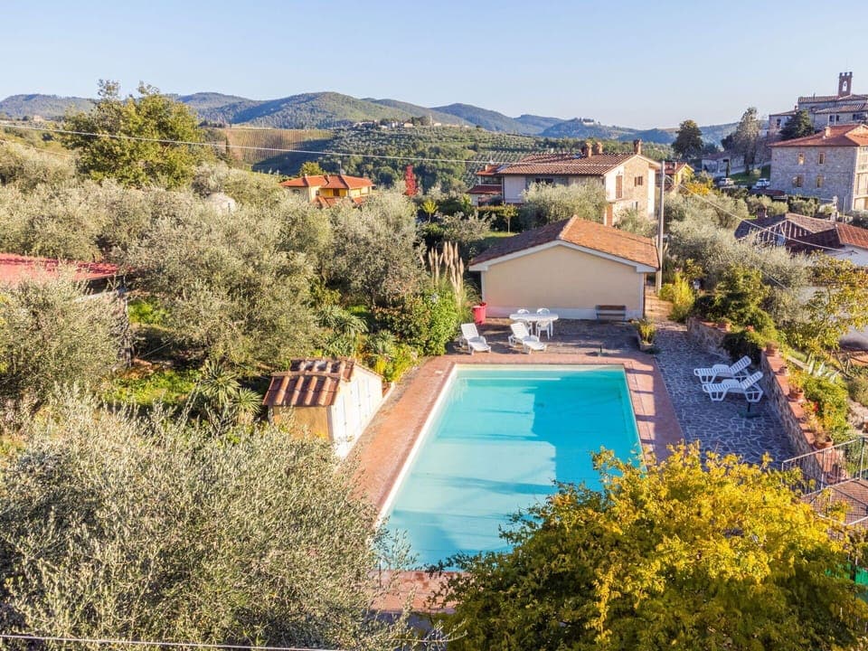 Water, Plant, Sky, Property, Building, Swimming Pool, Azure, Tree, Natural Landscape, Mountain