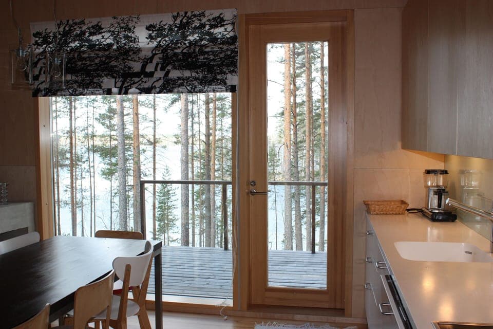 Kitchen with access to balcony