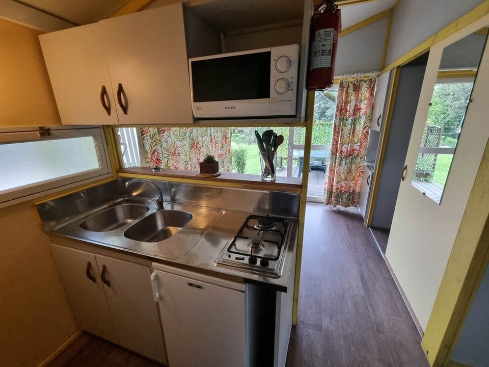 Cuisine du Chalet au Camping L'Orée Des Cévennes