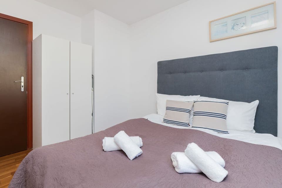 Cozy bedroom in the apartment. 