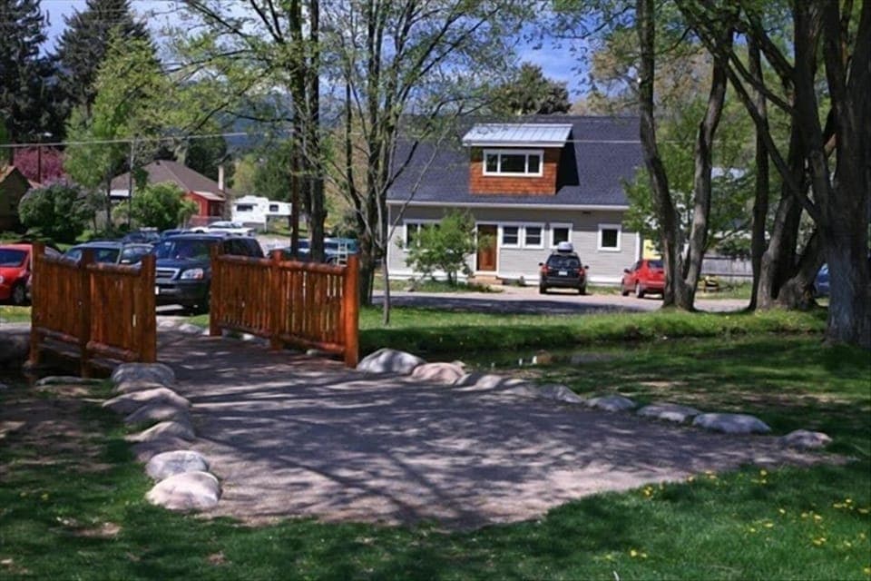 Looking at the home from Sopris Park - a large, beautiful space to enjoy!