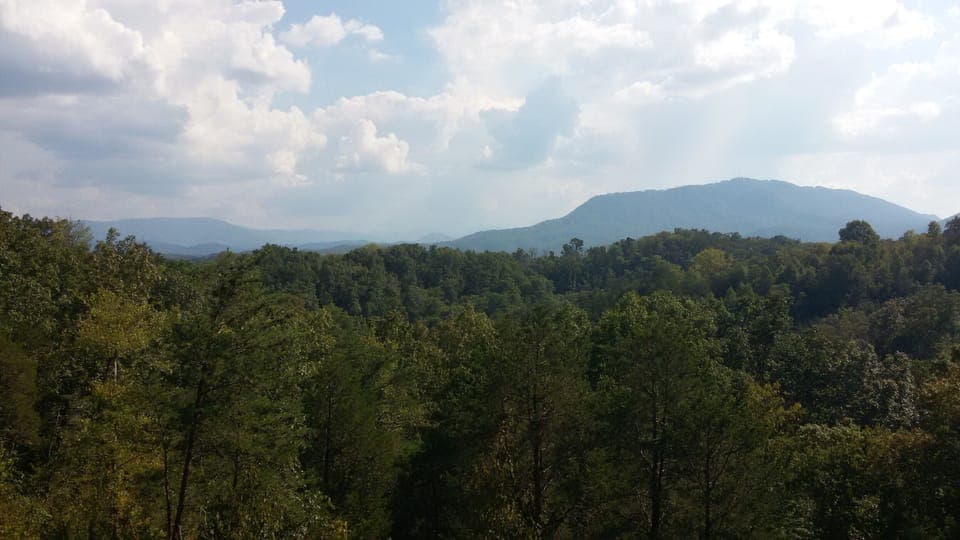 Beautiful view from front covered deck