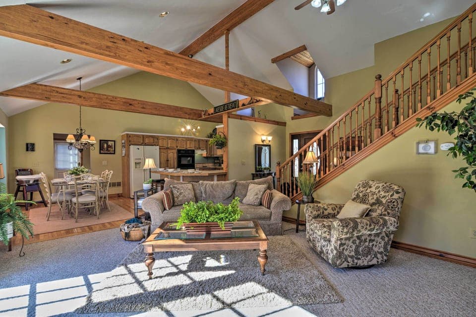 Living Room | Free WiFi | Central A/C & Heat | 1st Floor