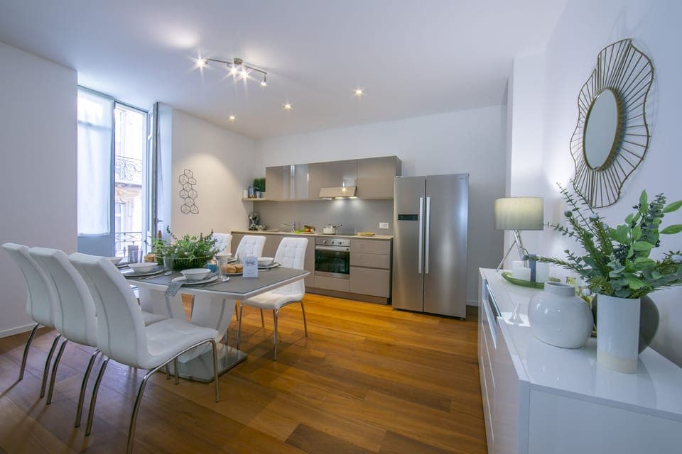 Kitchen and dining area