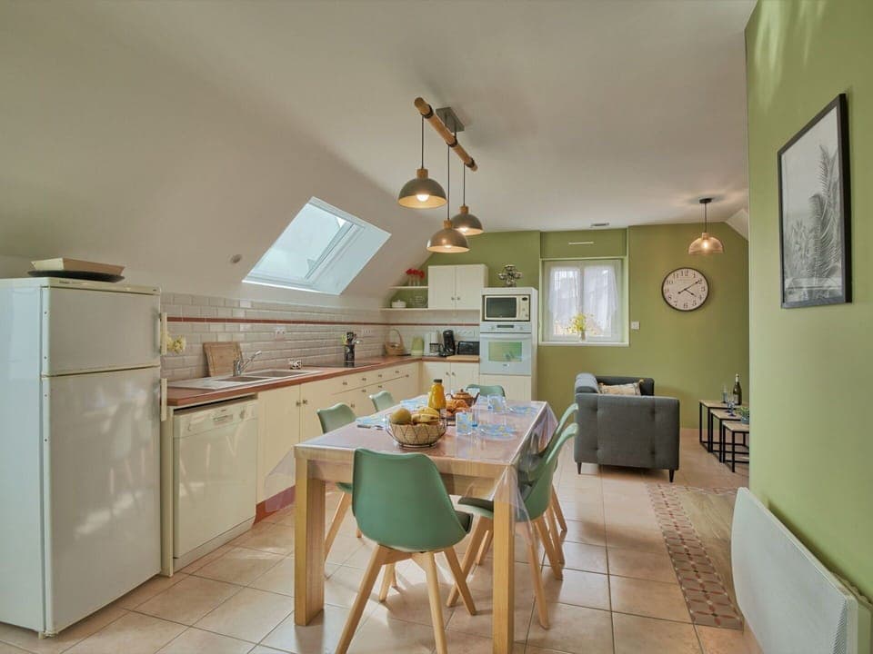 Furniture, Table, Property, Cabinetry, Countertop, Picture Frame, Chair, Lighting, Wood, Interior Design