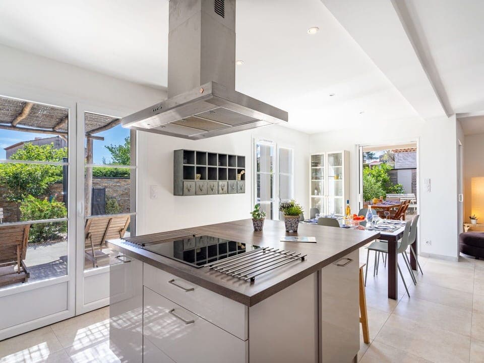 Cabinetry, Countertop, Furniture, Plant, Kitchen Stove, Kitchen, Houseplant, Wood, Lighting, Kitchen Appliance