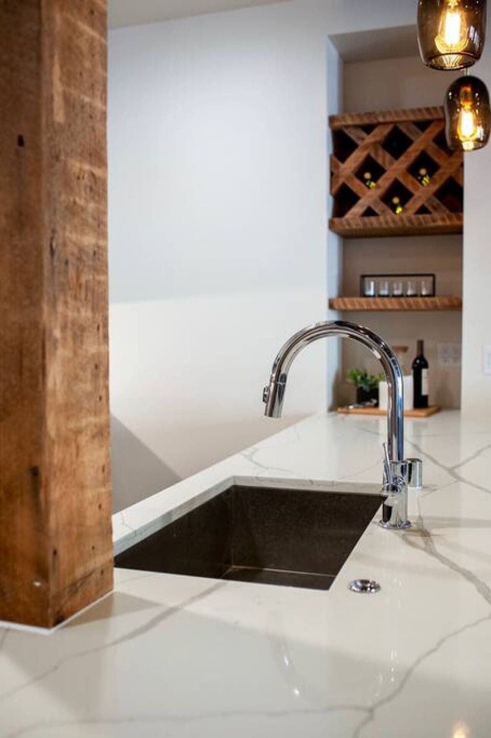 Large stainless steel sink