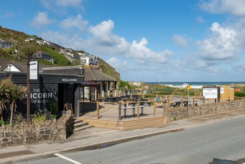'Unicorn on the Beach' bar and restaurant