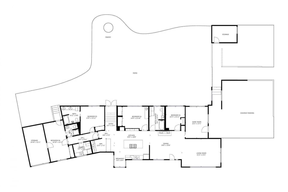 Digital floor plan of the layout.