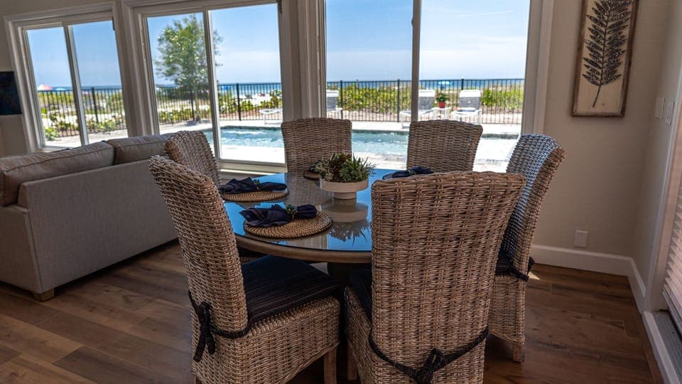 Enjoy this view from the dining area!