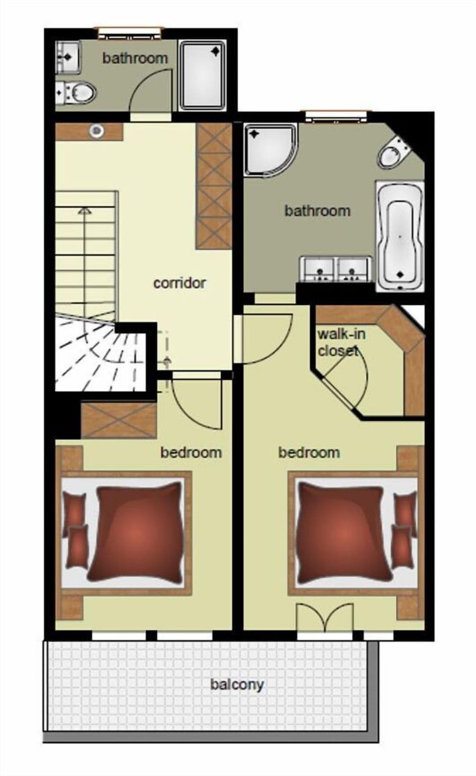Floor plan top floor
