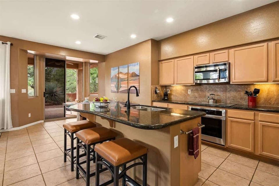 Modern stainless appliances