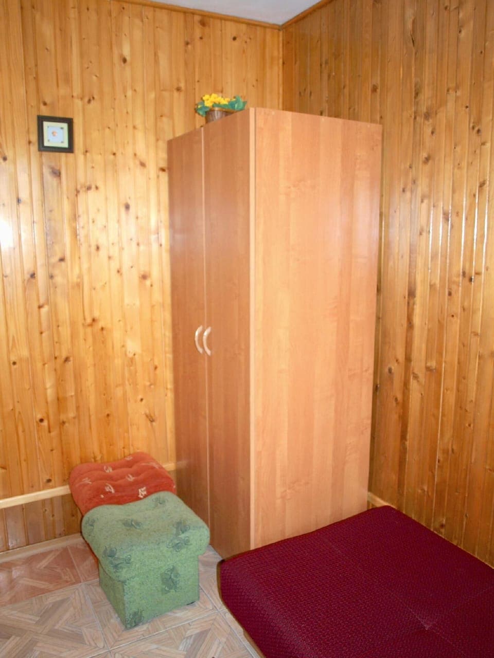 Sleeping area. The double room