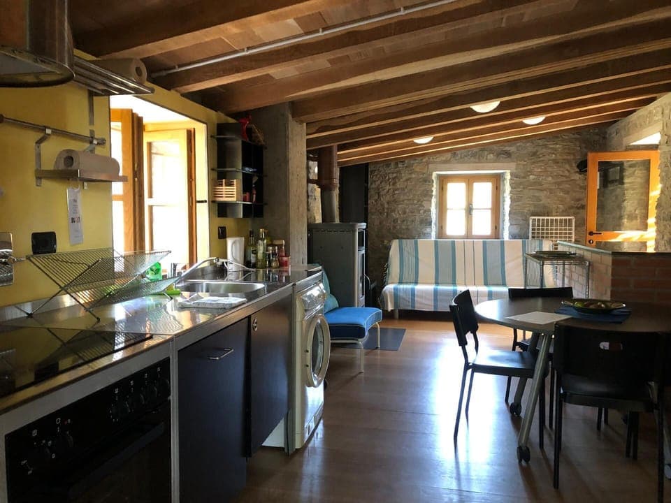 dining area and kitchen