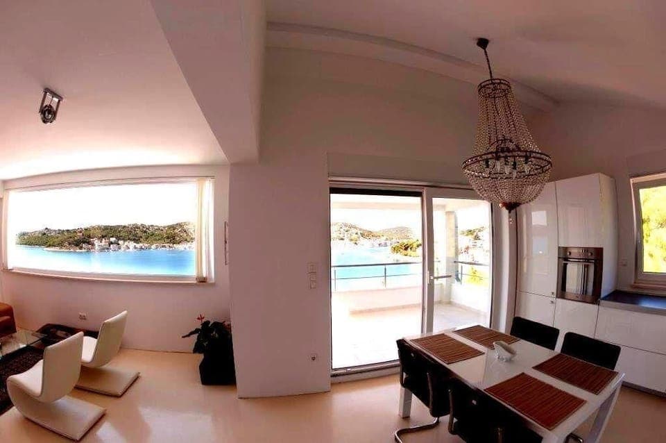 View from the house at the Bay of Tisno