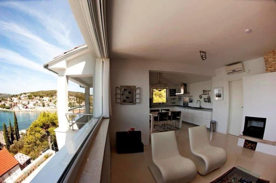 View from the house at the Bay of Tisno