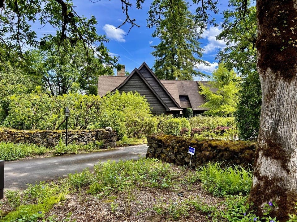 On a country lane with views of the Country Club and steps to the Iron Mt. Trail