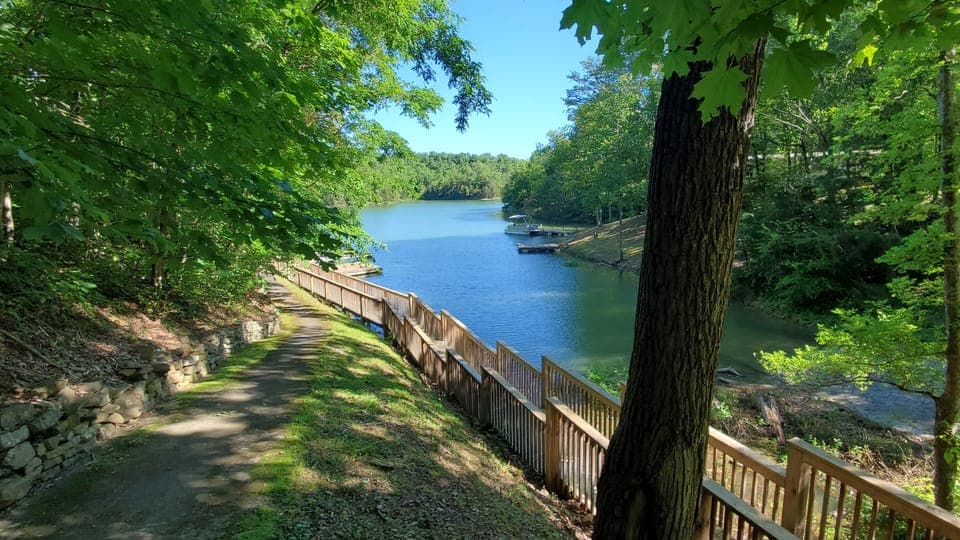 Resort Boat Dock & launch 
with trailer parking