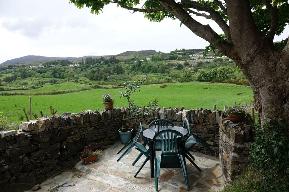 Patio looking down on the glen