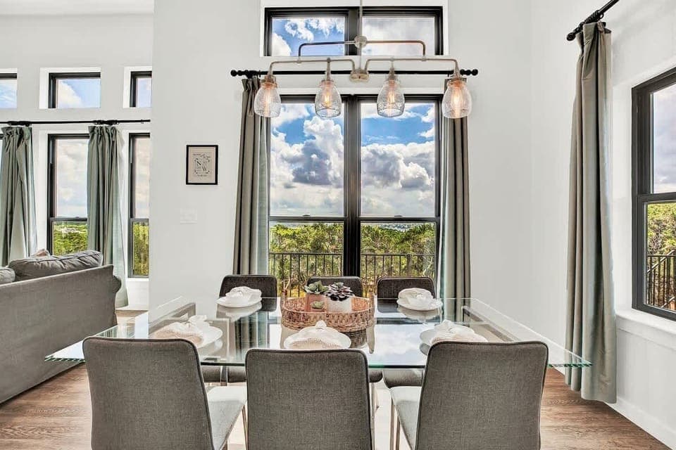 Wonderful views while dinning.