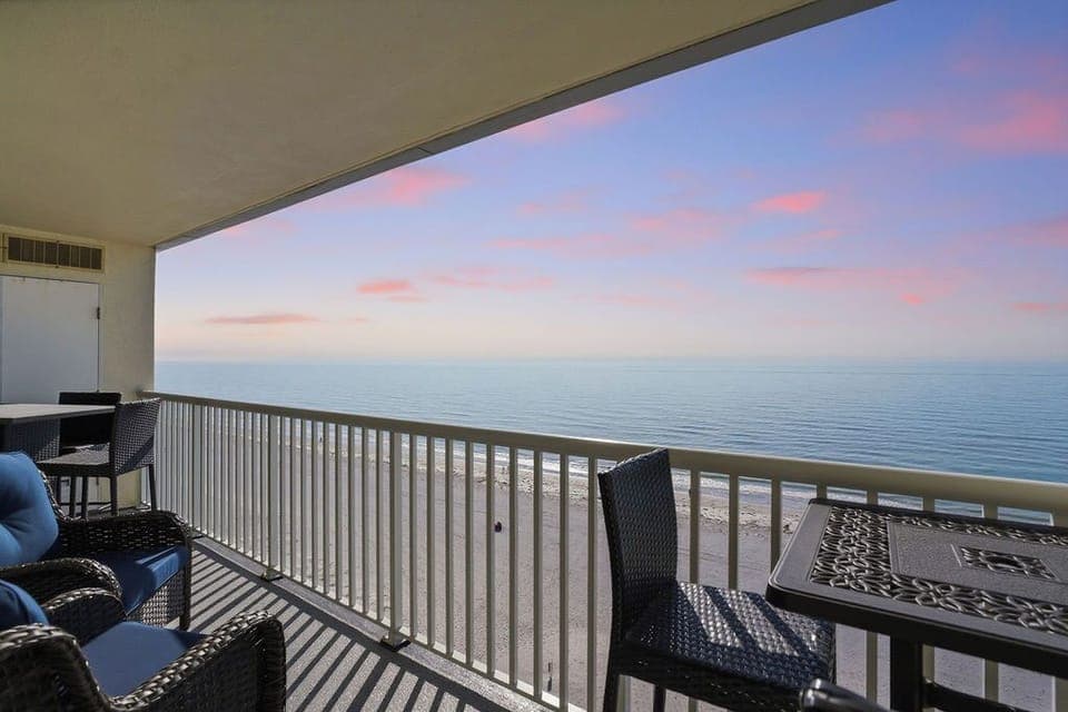 Sunrise-to-sunset ocean views from your private balcony, where every moment feels like a beachfront escape.