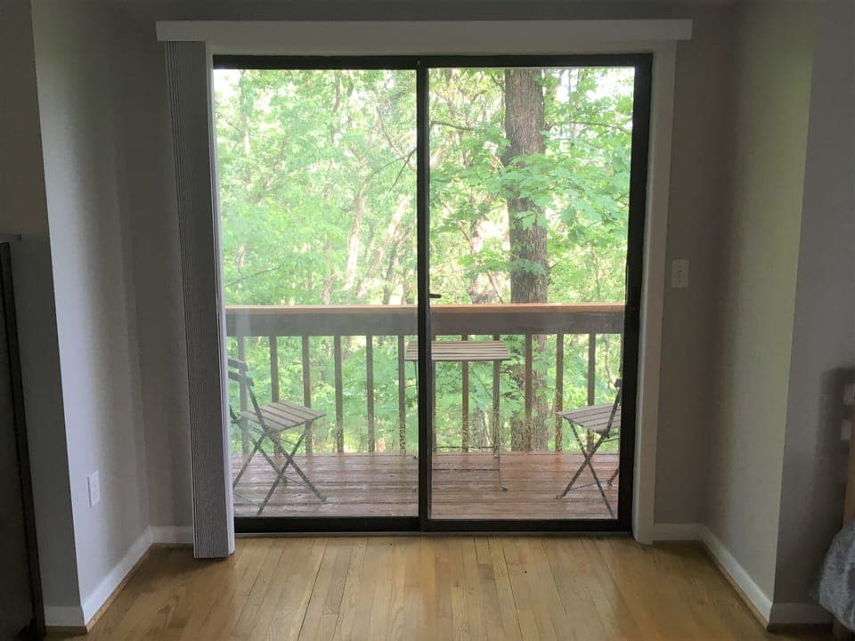 deck off upstairs master suite