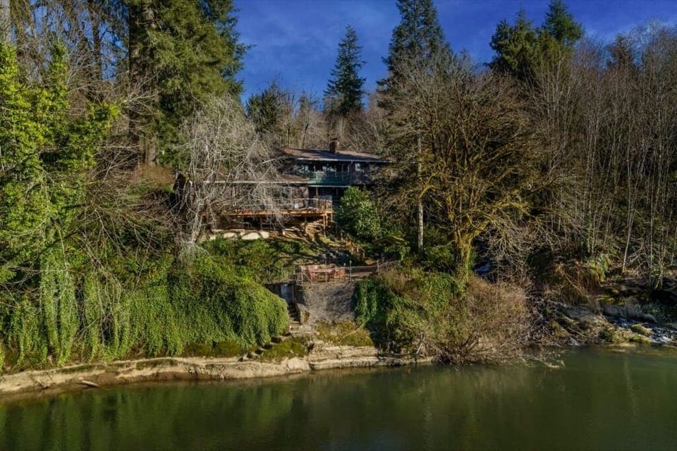 View from across the Nehelam river.