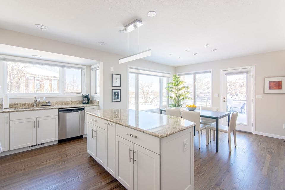 Dining and kitchen