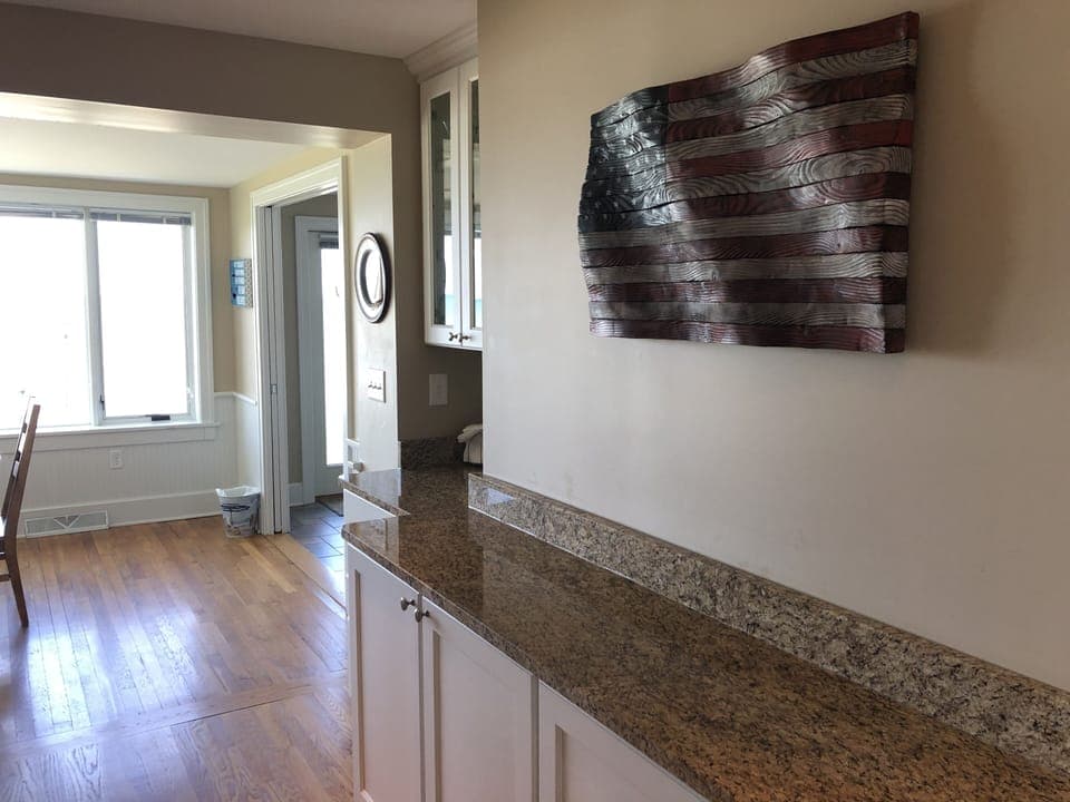 Buffet and bar heading toward dining room